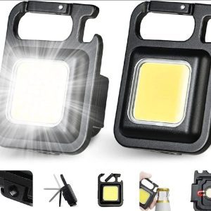 Multifunctional Mini LED Flashlight Keychain