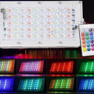 50W RGB LED Flood Light Spotlight 220V-240V