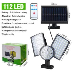 Solar Wall Lamp with Motion Sensor and Solar Charging