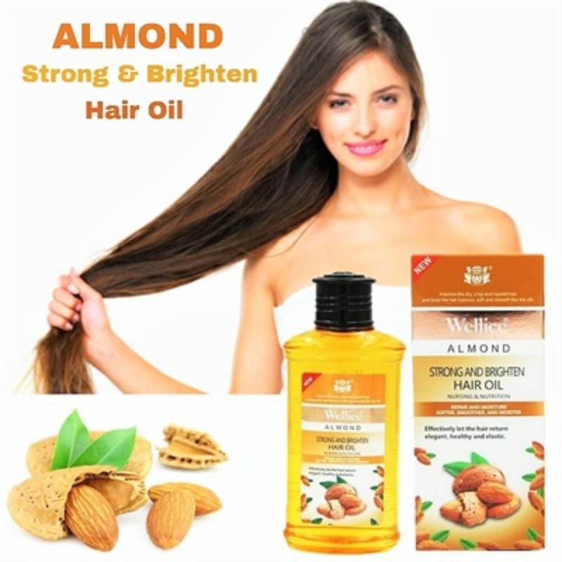 Almond Strong Brighten Anti Nursing And Nutrition Hair Oil - 400g