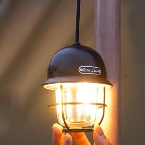 LED Camping Lantern 200LM Rechargeable Light, Yellow