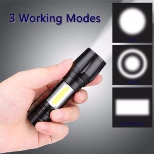 Zoomable Rechargeable LED Torch Light