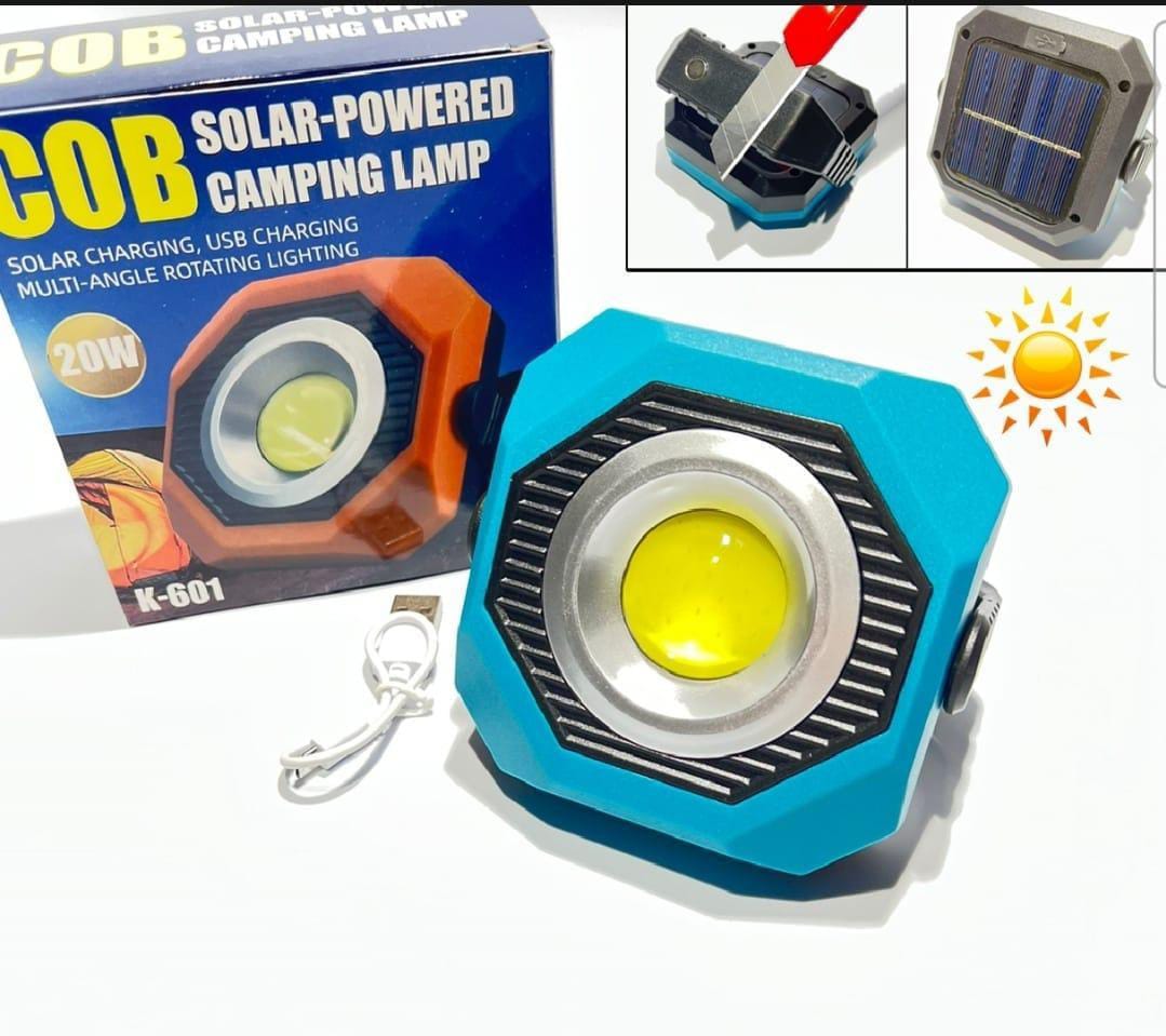 Rechargeable Solar Powered 20W Camping Light