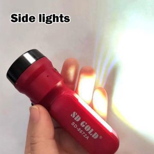 Rechargeable LED Torch Light Red