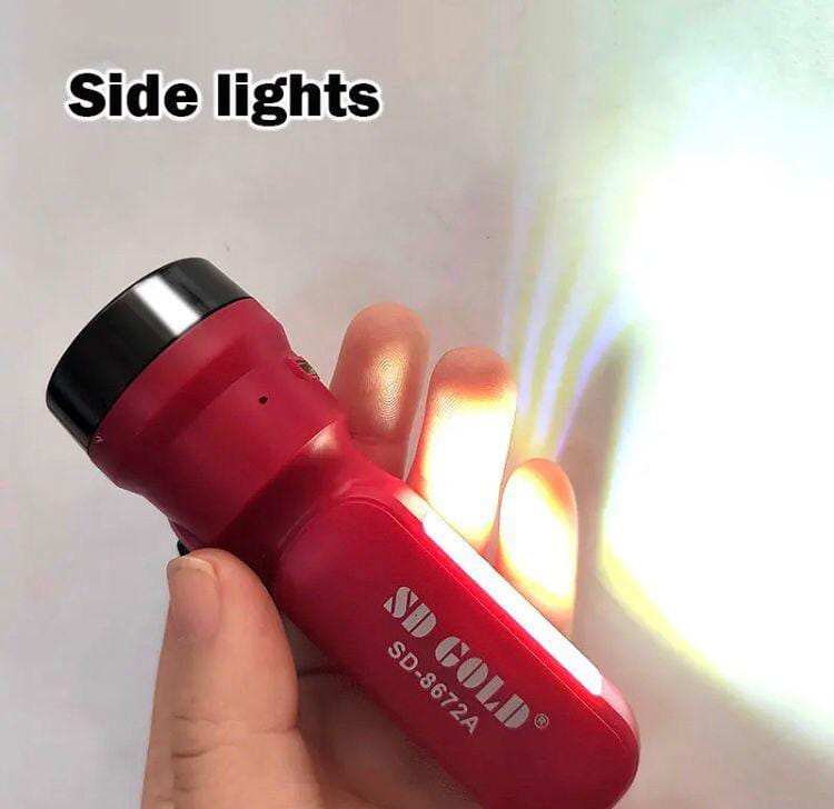Rechargeable LED Torch Light Red